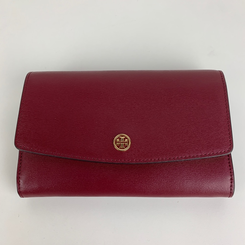 Tory Burch Parker Leather Crossbody Wallet